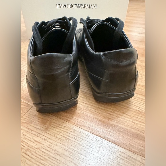 Emporio Armani Men's Black Laced Shoes Size 8 - Picture 6 of 11